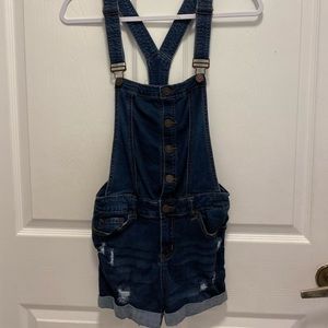 Dark Jean Overalls
